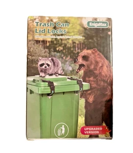 Mülleimerschloss für Tiere Mülltonnendeckelschlösser Waschbär Bär Hund 2 Stück - Bild 1 von 8