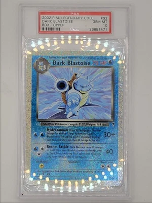 DARK BLASTOISE 2002 POKEMON COLECCIÓN LEGENDARIA CAJA TOPPER S2 PSA 10 Q5966-F Foto 1 de 2
