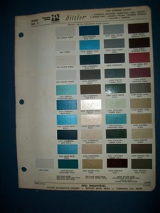 1968 Chrysler Plymouth Dodge PPG Autolack Chips Set - Innenausstattung - Gut - Bild 1 von 2