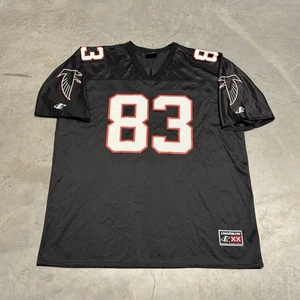Camiseta deportiva de fútbol americano negra de la NFL Tim Dwight Atlanta Falcons de los 90 de colección para hombre talla 2XL - Imagen 1 de 6