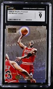 🔥 1996-97 Skybox Premium - MICHAEL JORDAN #16 - CGC 9!! - Picture 1 of 2