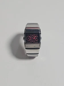 Ultra Rare Nike D-Line Analog Silver And Red Watch Vintage Y2K - Picture 1 of 12