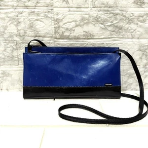 Freitag Masikura Sacoche Black Blue Used Crossbody Bag - Picture 1 of 11
