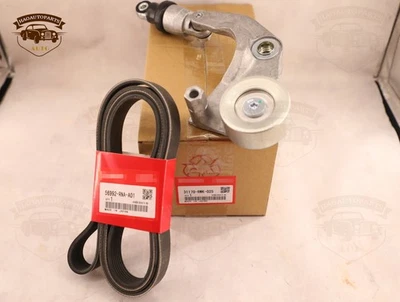 OEM Tensioner Pulley & Serpentine Drive Belt Kit For Honda Civic 2006-2011 1.8L Foto 1 de 4