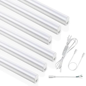 Sunlinkco (6 Pack) 4Ft T5 Led Integrated Fixture, 6500K,20w,2300lm(sup - Picture 1 of 7