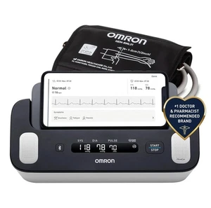 Monitor de presión arterial de brazo superior OMRON 2 en 1 y ECG de 1 cable - APLICACIÓN HABILITADA *COMO NUEVO - Imagen 1 de 9