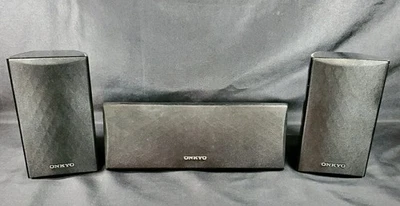 Sistema de 3 altavoces Onkyo SKC-380 6 ohmios sonido envolvente probado nítido Foto 1 de 4