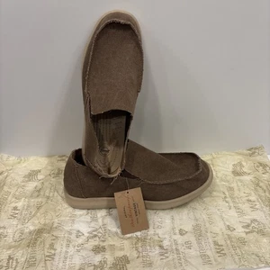 WEATHERPROOF Vintage Pontoon Canvas Slip-On Shoes Men’s Light Brown 13M 47 Gift - Picture 1 of 17