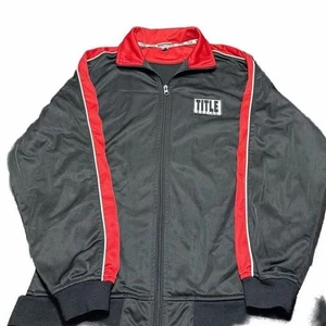 Title Boxing Red and Black Track Jacket - Picture 1 of 6