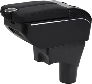 Armrest Box for Nissan March Micra 2011-2016 Double Door Storage with USB Ports - Picture 1 of 7