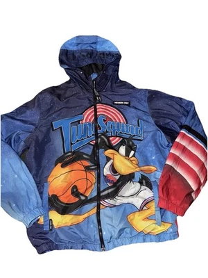 Members Only X Space Jam Tune Squad All Over Print Retro Windbreaker Jacket XL - Image 1 of 4