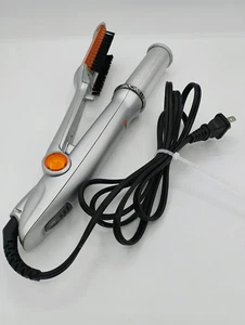 Instyler 1-1/4" Rotating Hair Styling Hot Iron Brush Silver IS1001 Tested Works - Picture 1 of 9