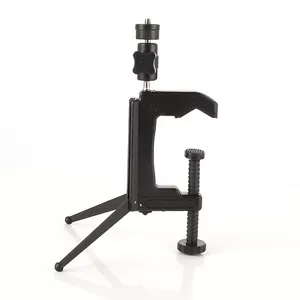 Mini Portable Swiveling Ballhead C-Clamp Tripod Stand Desktop for Camera DSLR DV - Picture 1 of 8