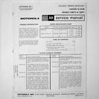 Motorola  Models 12BP70 12BP71 Chassis TS-454B B&W TV Service Manual  1965