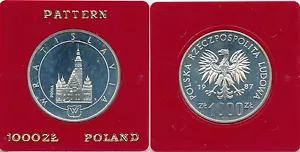 Polonia - 1000 Zlotych 1987 / Wratislavaia / 14,50 gr. plata PROOF - Imagen 1 de 1
