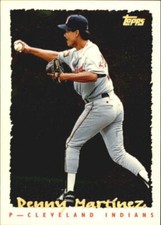 1995 Topps Cyberstats #16 Denny Martinez - NM-MT