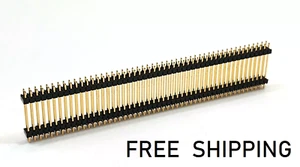 (1x) 100 Position Double Row Flexible Board Stacker - 0.100" (2.54mm) Gold Plate - Picture 1 of 3
