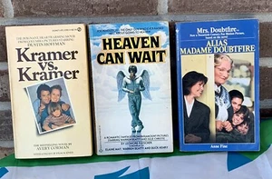 Classic Films Movie Tie-In Books Lot Mrs. Doubtfire, Heaven Can Wait, Kramer Vs. - Picture 1 of 8