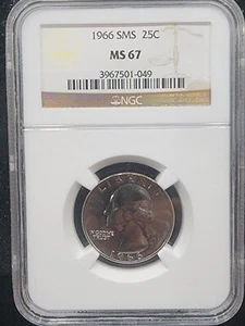 1966 Special Mint Set Washington Quarter MS67 NGC# 3967501-049 - Picture 1 of 8