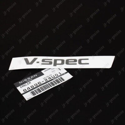 Genuine OEM NISSAN GT-R 8489624U01 Trunk Lid "V SPEC" Emblem Decal Sticker Badge - Image 1 of 4