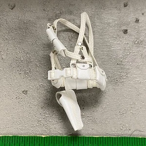 SU-CH-M-CAPUTB-WH: 1/12 White Harness Utility Belt for 6" Action Figure - Picture 1 of 4