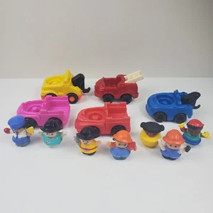 Fisher Price Little People Vehicle Lot 5 Cars 7 Figures - Picture 1 of 19