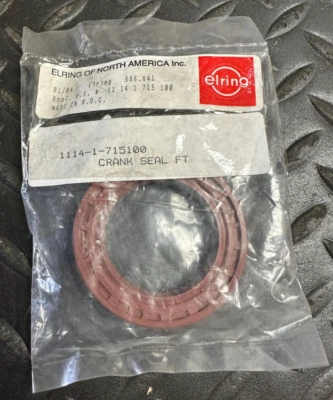 Sello del cigüeñal del motor Elring - 586.641 / 11-14-1-715-100 - para BMW 528i y más Foto 1 de 3