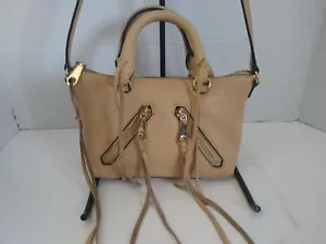 Bolso Bandolera Rebecca Minkoff Bronceado Camel MOTO JON Mini 2 Vías - Imagen 1 de 16