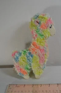 TY Lola the Llama Rainbow Fur Glitter Eyes Stuffed Animal Plush No Tags T20 - Picture 1 of 5