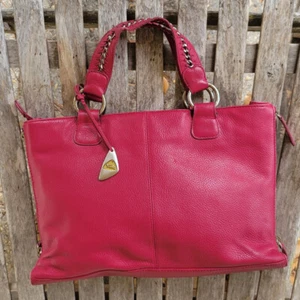 Bolso Cartera Extensible TULA by Radley Cuero Rosa Frambuesa - Imagen 1 de 9