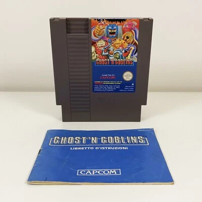 NES Nintendo GHOST N GOBLINS Capcom PAL A Cartridge & Manual - WORKING - Image 1 of 4