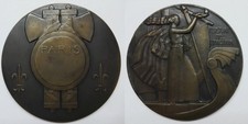 Medallion Bronze Signed P.M. DAMMANN