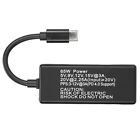 (black)2/1 To TypeC Converter USB C Output Built-in PTC Protection Device