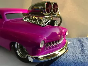 Muscle **Machines 1949 Ford Mercury - Pink/Purple Pipe needs repair - Picture 1 of 12