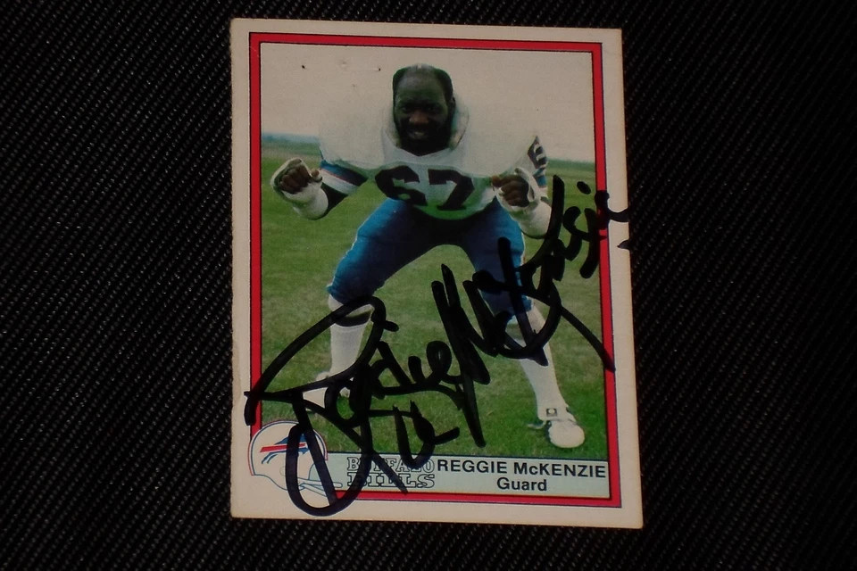 REGGIE McKENZIE 1980 BELLS BUFFALO BILLS SIGNED AUTOGRAPHED VINTAGE CARD - Image 1 of 1