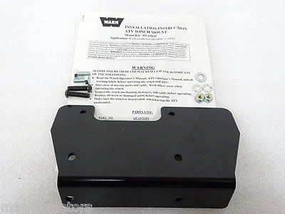 Warn NEW Kawasaki 62038 (KVF650-050A) Winch Mount Kit KVF KVF650 Prairie - Imagem 1 de 4