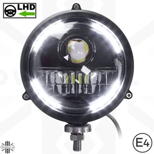 6" Voll LED Runde DRL Motorrad Scheinwerfer Lampe Motorrad Projekt LHD - Bild 1 von 11