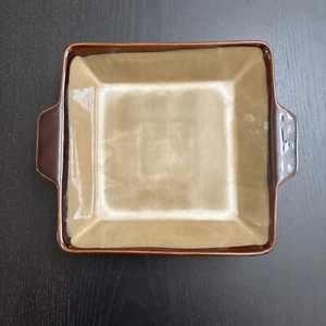 Nova Brown by Sango Augratin Casserole Dish Bakeware 9” Square - Used CHIPPED - Picture 1 of 8
