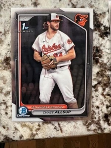 2024 Bowman Draft Chome 1st PROSPECT CARD BALTIMORE ORIOLES CHASE ALLSUP BDC125 - Bild 1 von 1