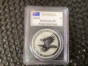 Wedge Tailed Eagle 1 OZ 2014 im Slap - Bild 1 von 2