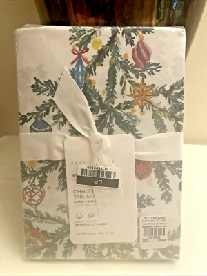 Almohada Pottery Barn fiesta navideña farsa casa rural pueblo ciervo/ Foto 1 de 4