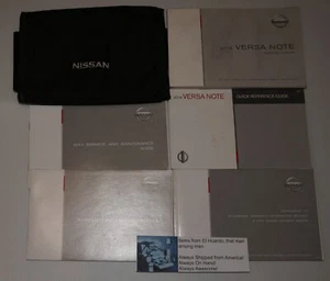 2014 Nissan Versa Note 2014 Owners Manual with Nissan Canvas Case and Extras - Picture 1 of 2