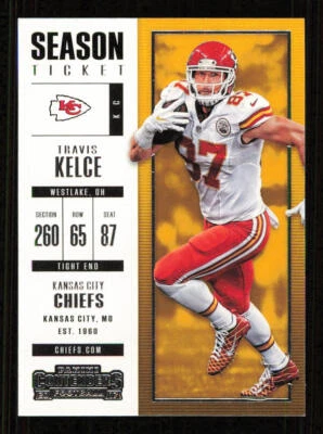 Travis Kelce 2017 Panini Contenders #68 Kansas City Chiefs - Image 1 of 2