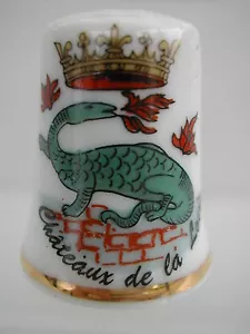 Dé à coudre de collection Thimble - CHATEAUX DE LA LOIRE SALAMANDE - Imagen 1 de 1