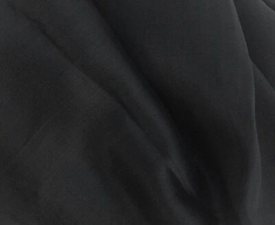 Lightweight Ramie Linen Fabric Black 45" Wide By The Yard