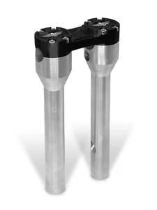 HeinzBikes 10" CLUBSTYLE STRAIGHT RISER : 1 Zoll Silber Schwarz - Bild 1 von 10