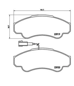 77364859 PASTIGLIE FRENO ANTERIORE FIAT ORIGINALI - Foto 1 di 2