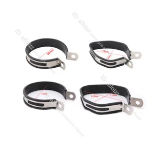 Motorcycle Exhaust Muffler Hanger Clamps Strap Mounting Bracket Silencer Pipe - Picture 1 of 5