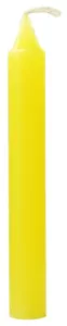 CANDELE INCANTESIMO E RITUALE GIALLO/AMARILLO 6" X 3/4" (WICCA, PAGANA E MAGIA) - Foto 1 di 1