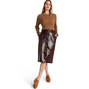 Rachel Comey x Target Women's Faux Leather Textured Pencil Skirt NWT 8 - Picture 1 of 4